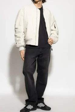 Studio Nicholson CZARNY T-shirt `Bric`