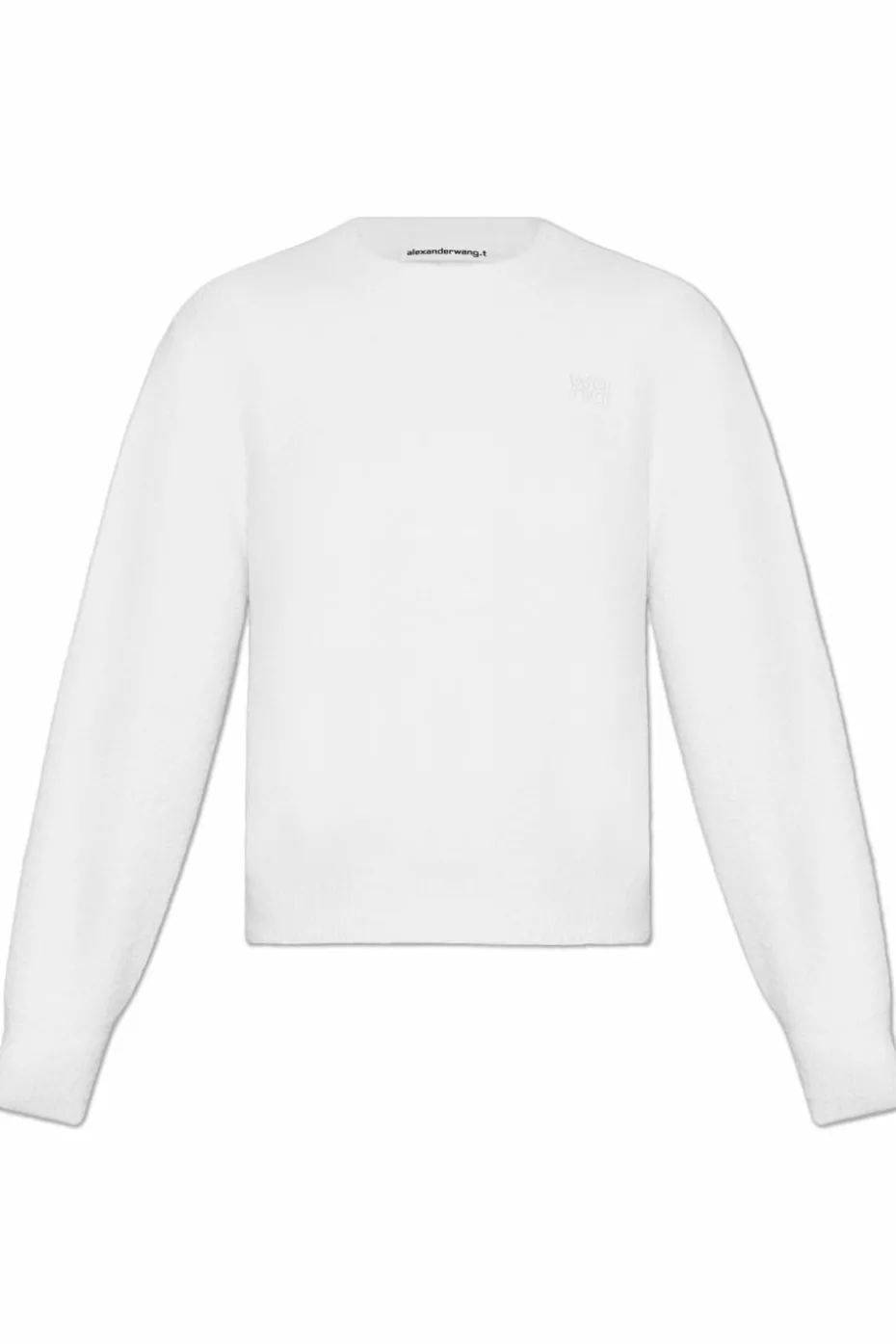 T by Alexander Wang BIAŁY Sweter z logo
