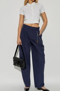 T by Alexander Wang BIAŁY Kardigan z krótkimi rękawami