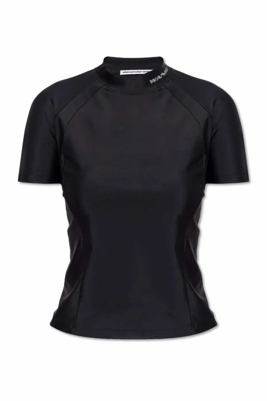 T by Alexander Wang CZARNY Top z logo
