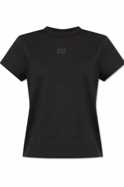 T by Alexander Wang CZARNY T-shirt z logo