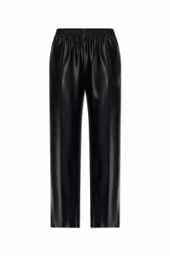 T by Alexander Wang CZARNY Spodnie o połyskującym wykończeniu
