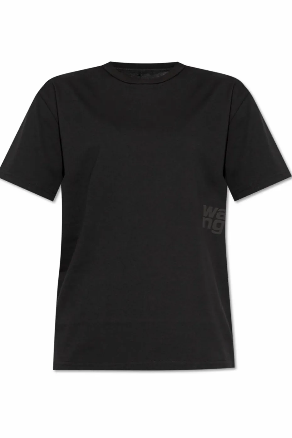 T by Alexander Wang CZARNY T-shirt z logo