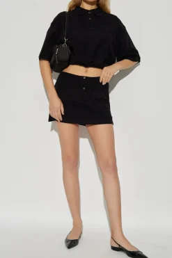 T by Alexander Wang CZARNY Spódnica z szortami