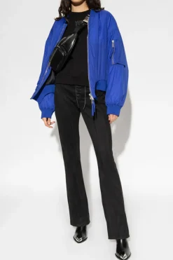 T by Alexander Wang CZARNY Bluza z logo