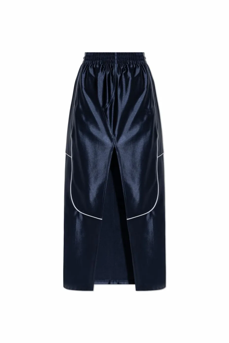 T by Alexander Wang GRANATOWY Spódnica z logo