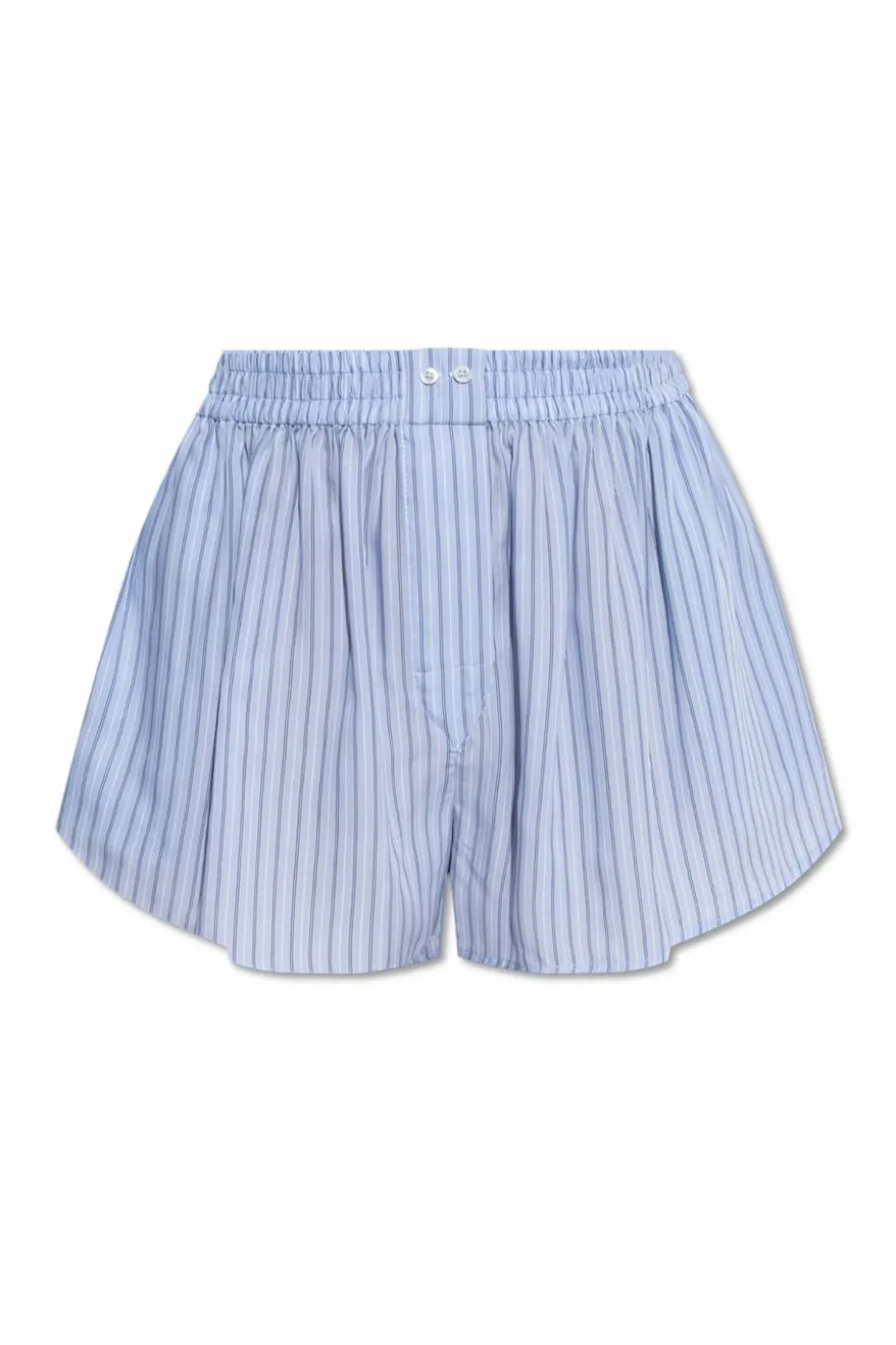 T by Alexander Wang NIEBIESKI Szorty ze wzorem w prążki