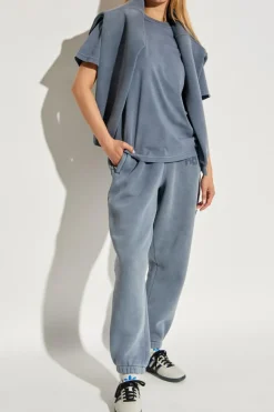 T by Alexander Wang NIEBIESKI Spodnie dresowe z logo