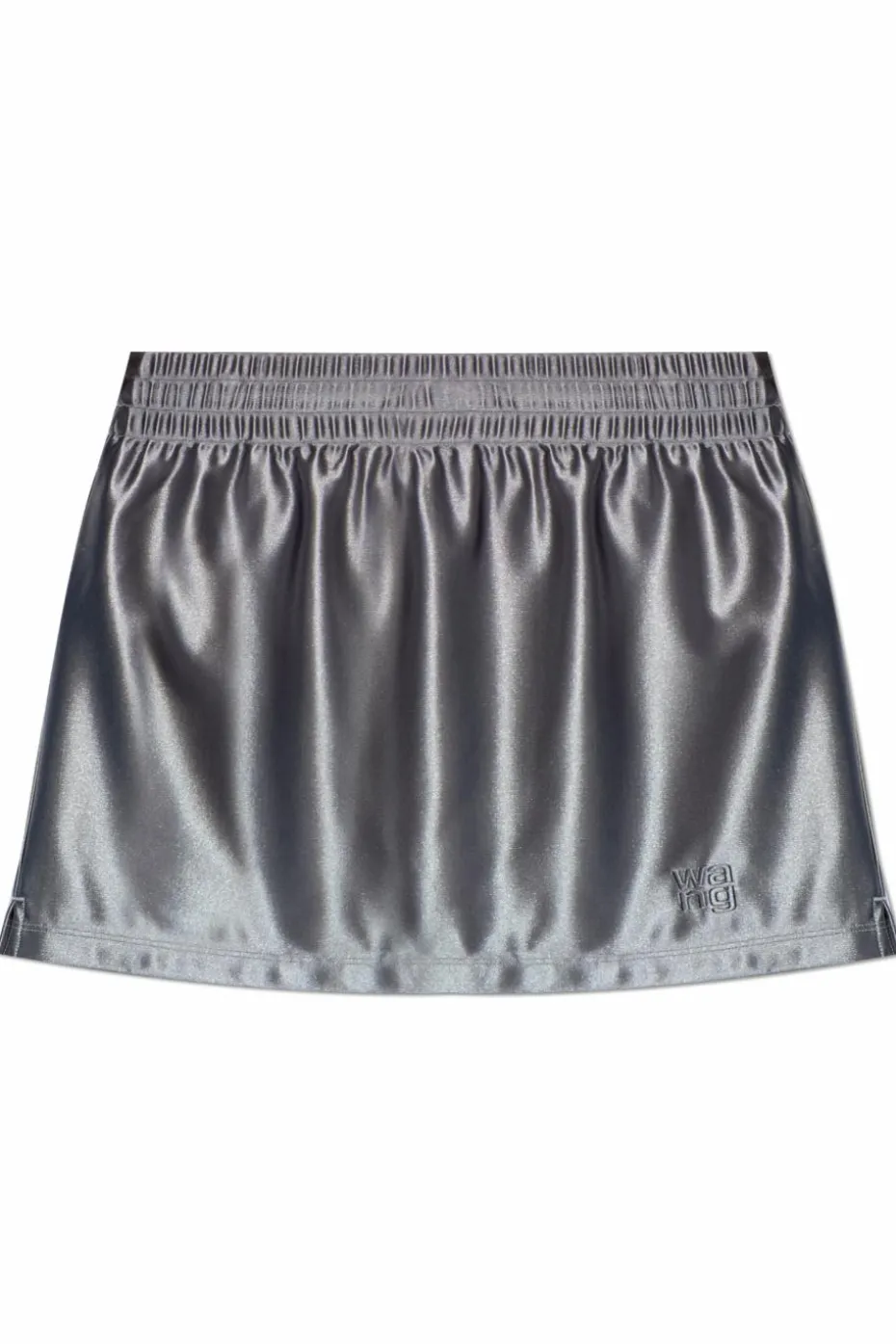 T by Alexander Wang SREBRNY Spódnica z szortami