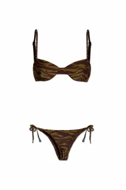 The Attico BRĄZOWY Dwuczęściowy kostium kąpielowy kolekcja `Estate Meravigliosa`