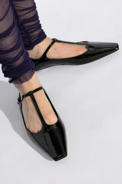 The Attico CZARNY Skórzane buty