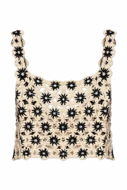 The Upside beżowy Dzianinowy top `Lily`