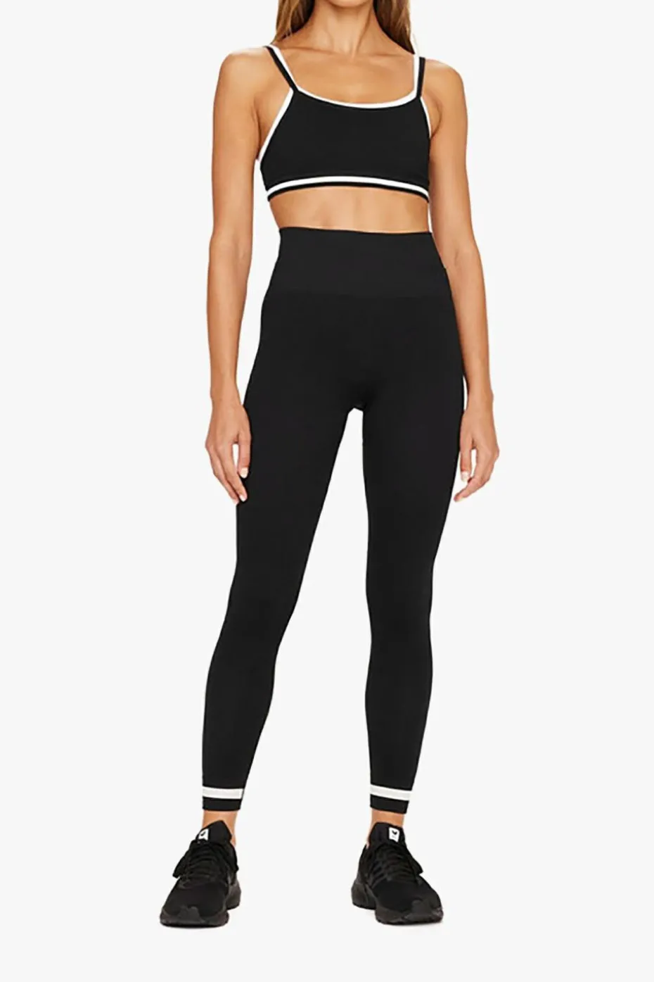 The Upside CZARNY Legginsy z logo `Form`