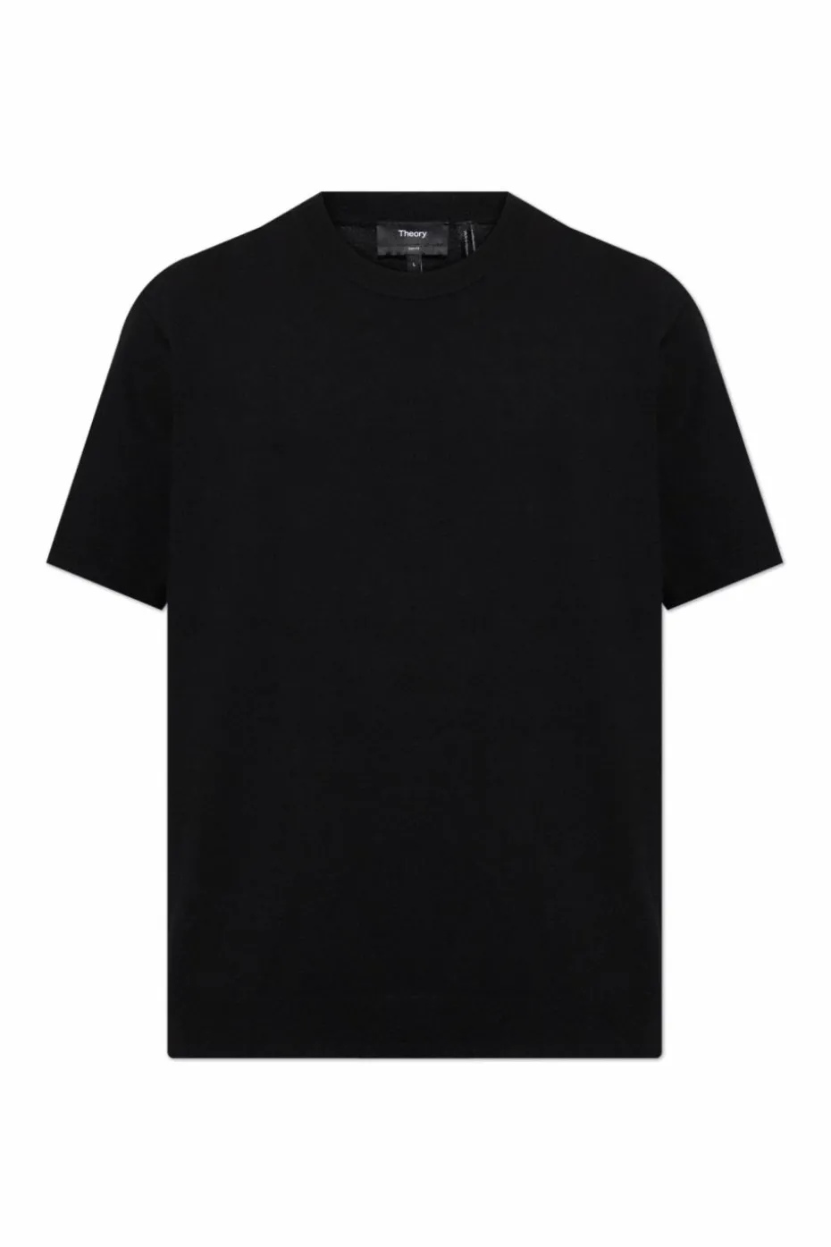 Theory CZARNY T-shirt z okrągłym dekoltem