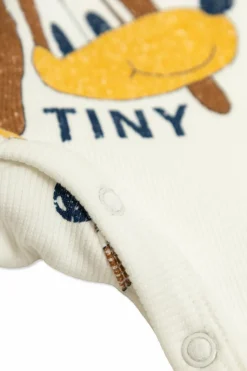 Tinycottons BIAŁY Kombinezon z nadrukiem
