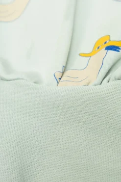 Tinycottons jasnoniebieski Bawełniane spodnie