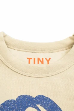 Tinycottons kremowy Bluza z długim rękawem