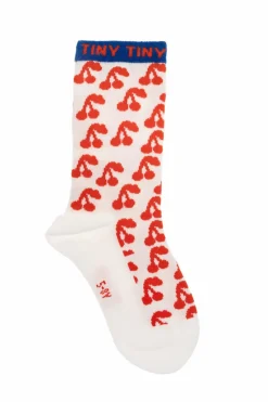 Tinycottons kremowy Skarpety z logo