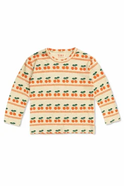 Tinycottons kremowy T-shirt ze wzorem
