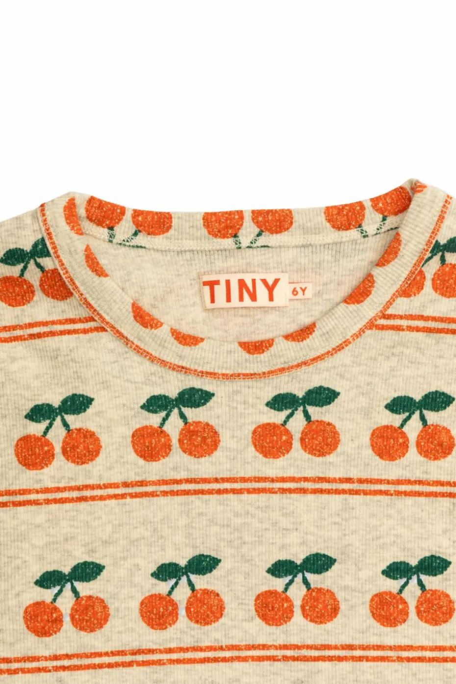 Tinycottons kremowy T-shirt ze wzorem