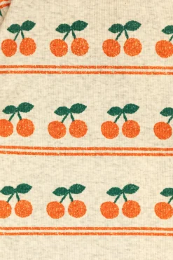 Tinycottons kremowy T-shirt ze wzorem