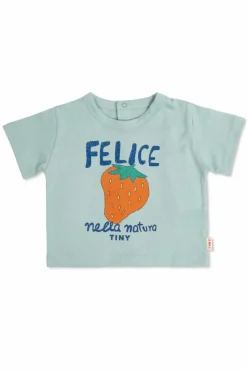Tinycottons NIEBIESKI Bawełniany t-shirt