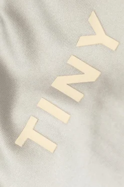 Tinycottons SREBRNY Legginsy z logo