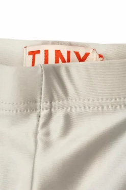 Tinycottons SREBRNY Legginsy z logo