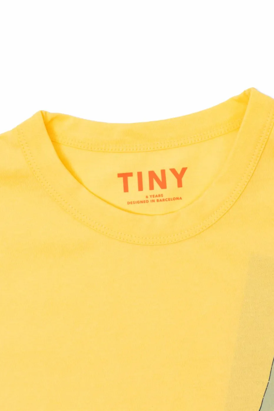 Tinycottons ŻÓŁTY Bawełniany t-shirt