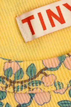 Tinycottons ŻÓŁTY T-shirt ze wzorem