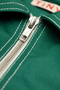 Tinycottons ZIELONY Lekka kurtka z logo