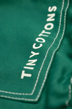 Tinycottons ZIELONY Lekka kurtka z logo