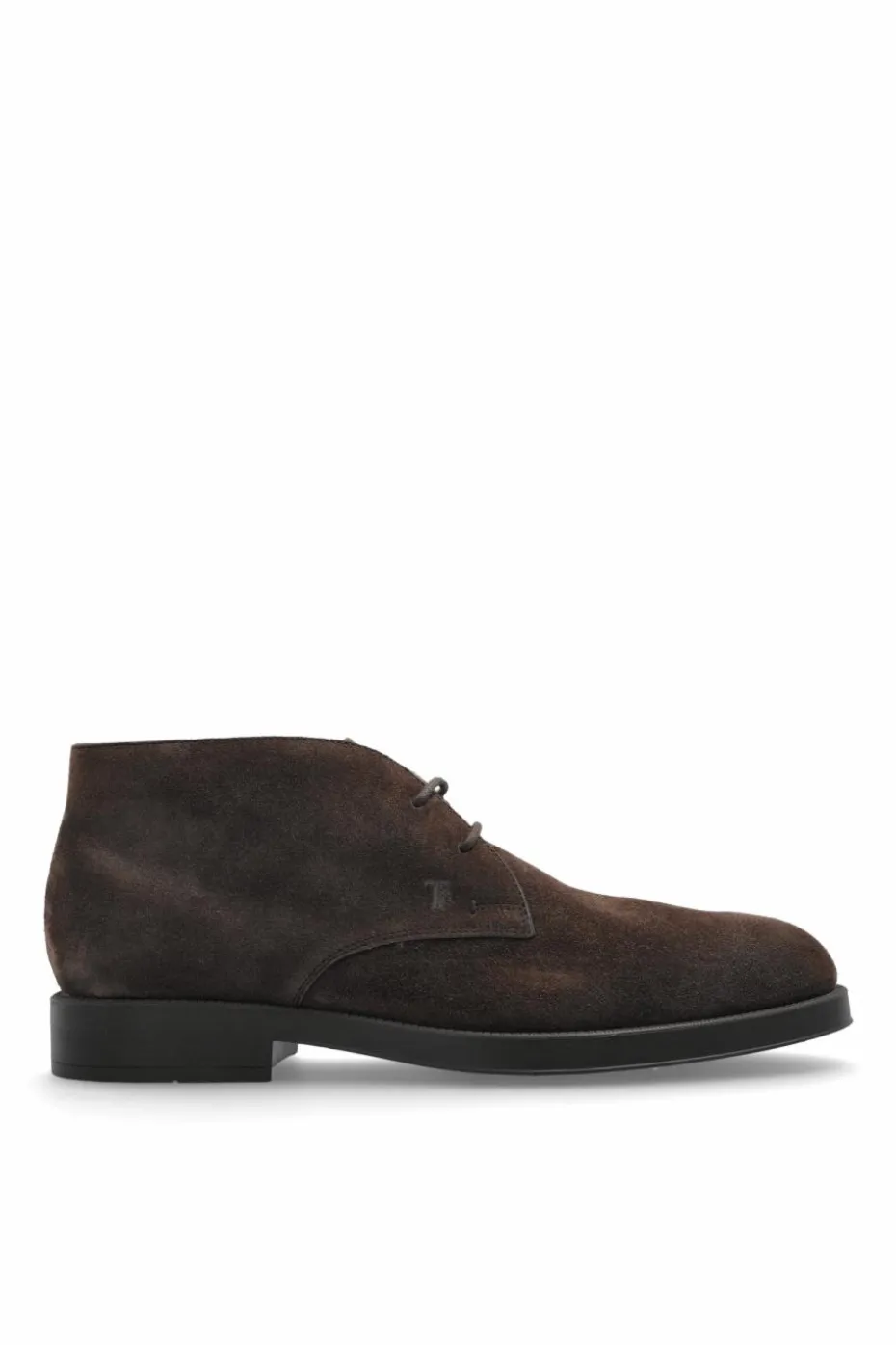 Tod’s BRĄZOWY Zamszowe buty za kostkę