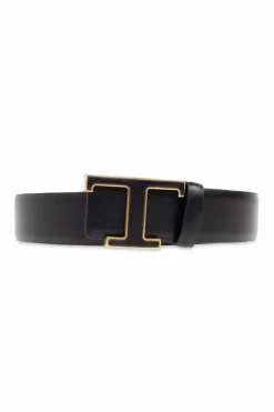 Tod’s CZARNY Skórzany pasek