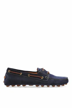 Tod’s GRANATOWY Zamszowe mokasyny