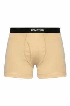 Tom Ford beżowy Bawełniane bokserki