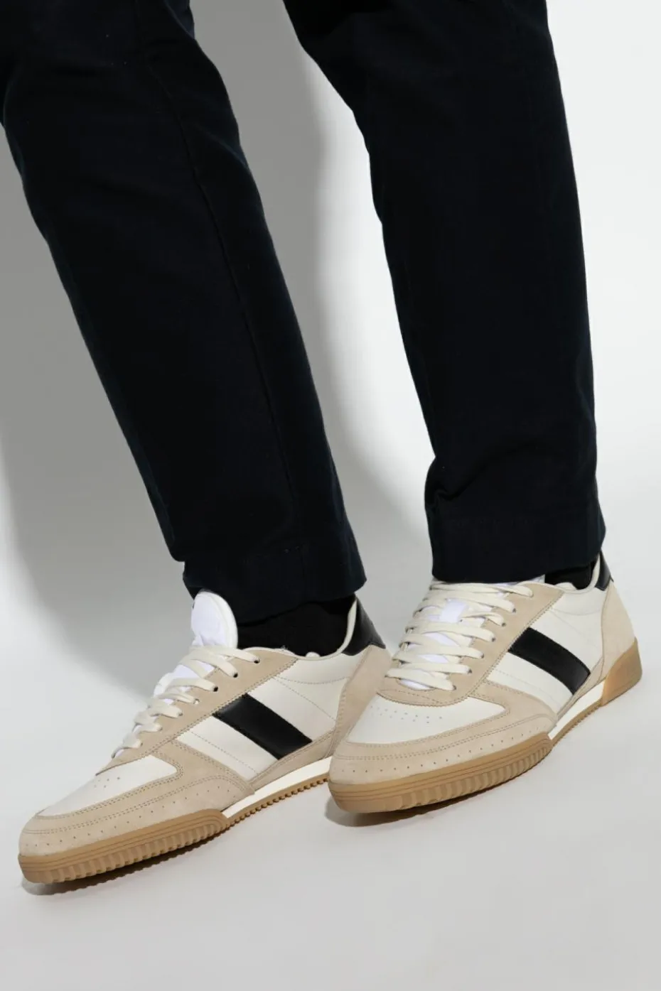 Tom Ford beżowy Buty sportowe z logo
