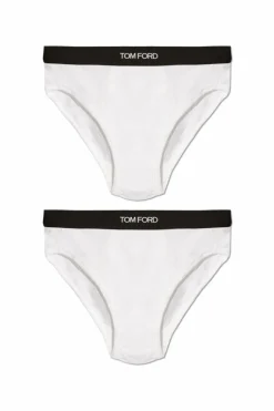 Tom Ford BIAŁY Dwupak slipów z logo