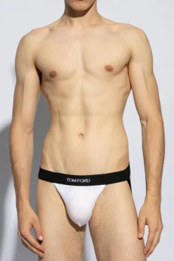 Tom Ford BIAŁY Jockstrapy z logo