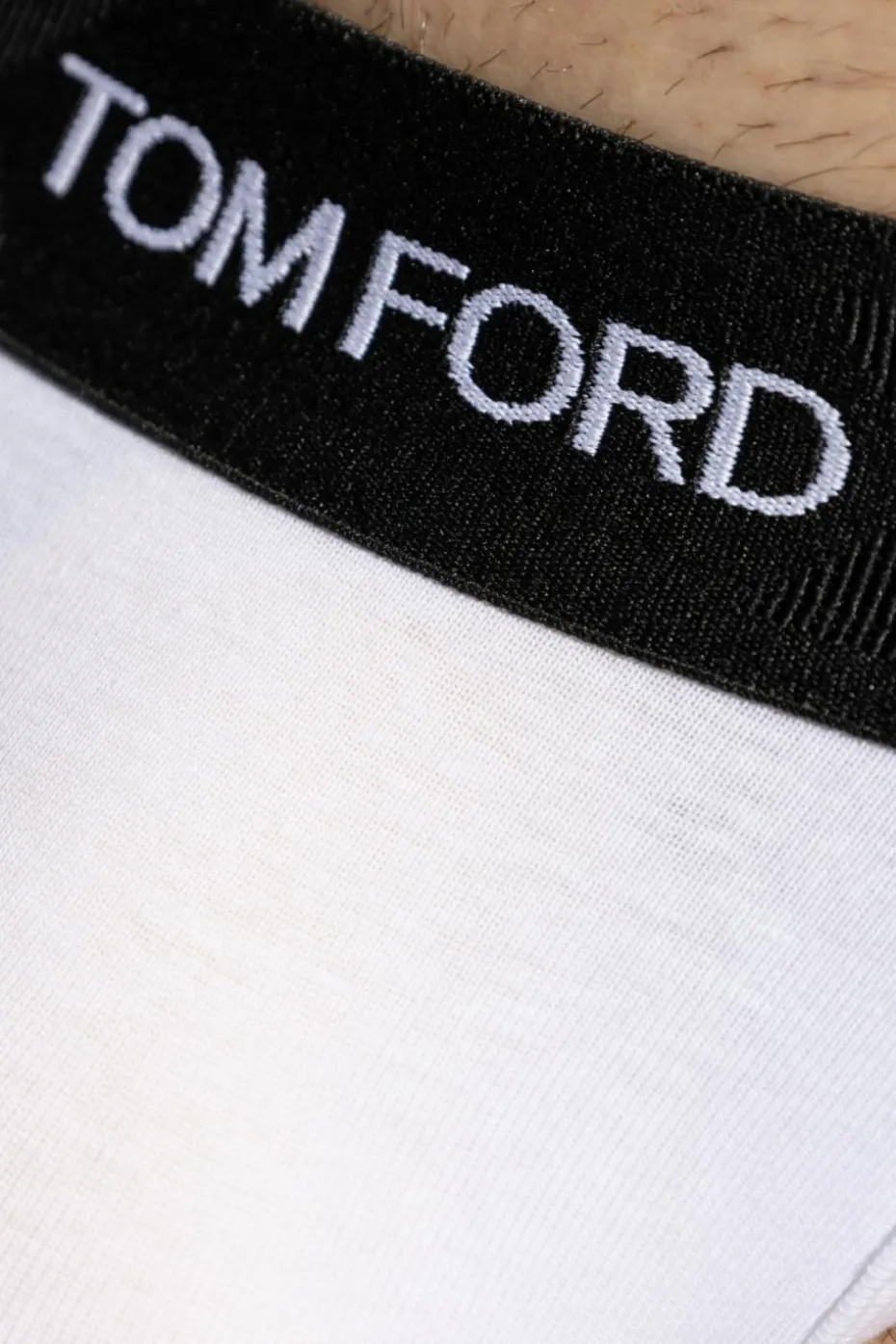 Tom Ford BIAŁY Jockstrapy z logo