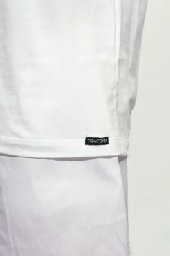 Tom Ford BIAŁY T-shirt z logo