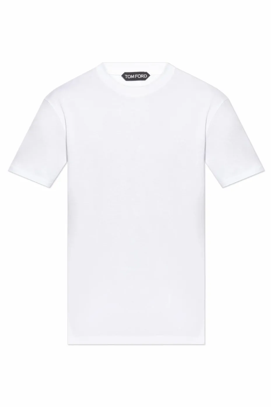Tom Ford BIAŁY T-shirt z okrągłym dekoltem