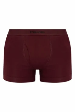 Tom Ford BORDO Bokserki z logo