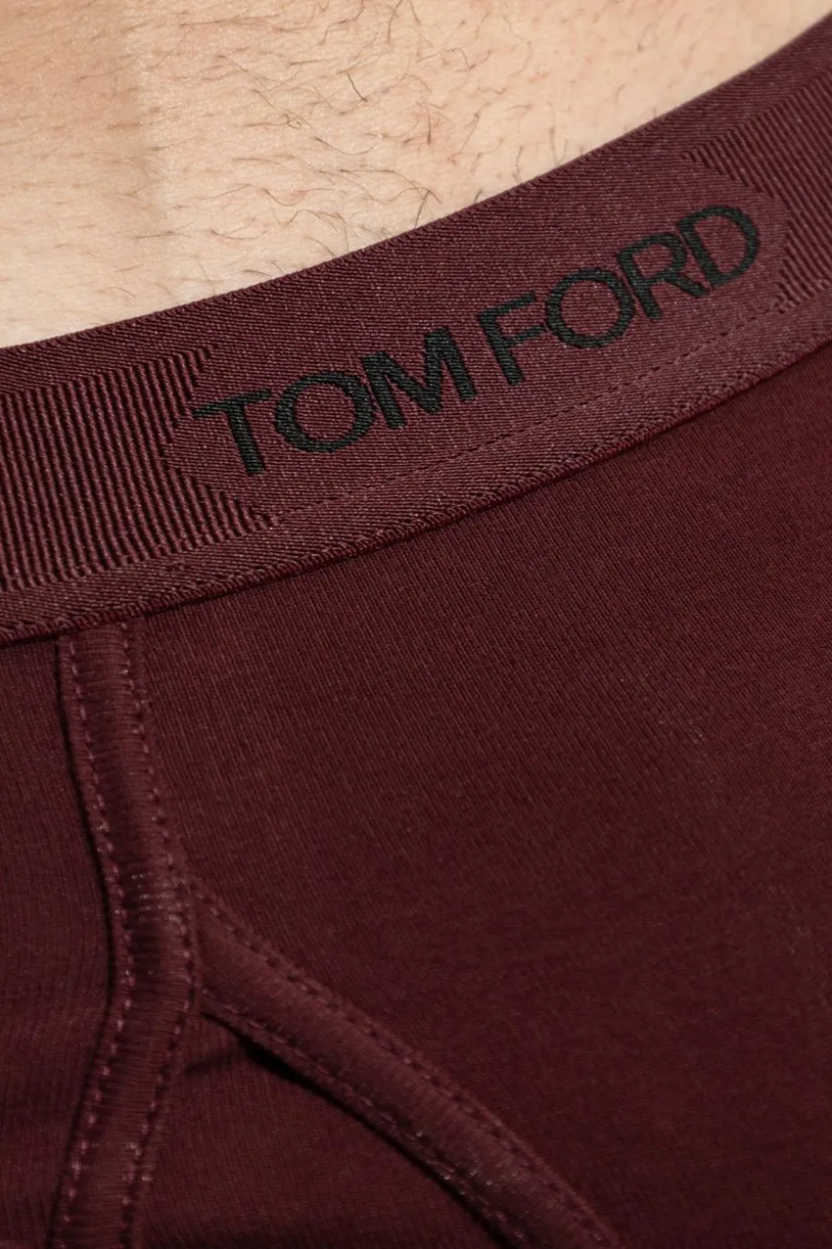 Tom Ford BORDO Slipy z logo