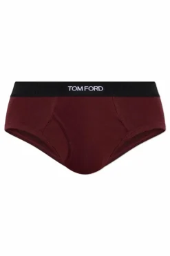 Tom Ford BORDO Slipy z logo