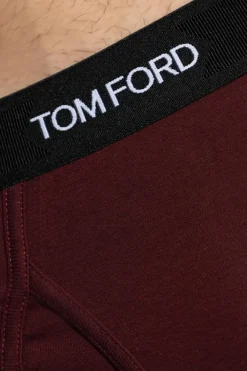 Tom Ford BORDO Slipy z logo