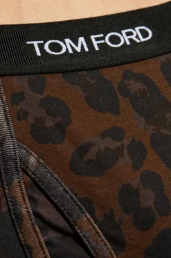 Tom Ford BRĄZOWY Bawełniane bokserki