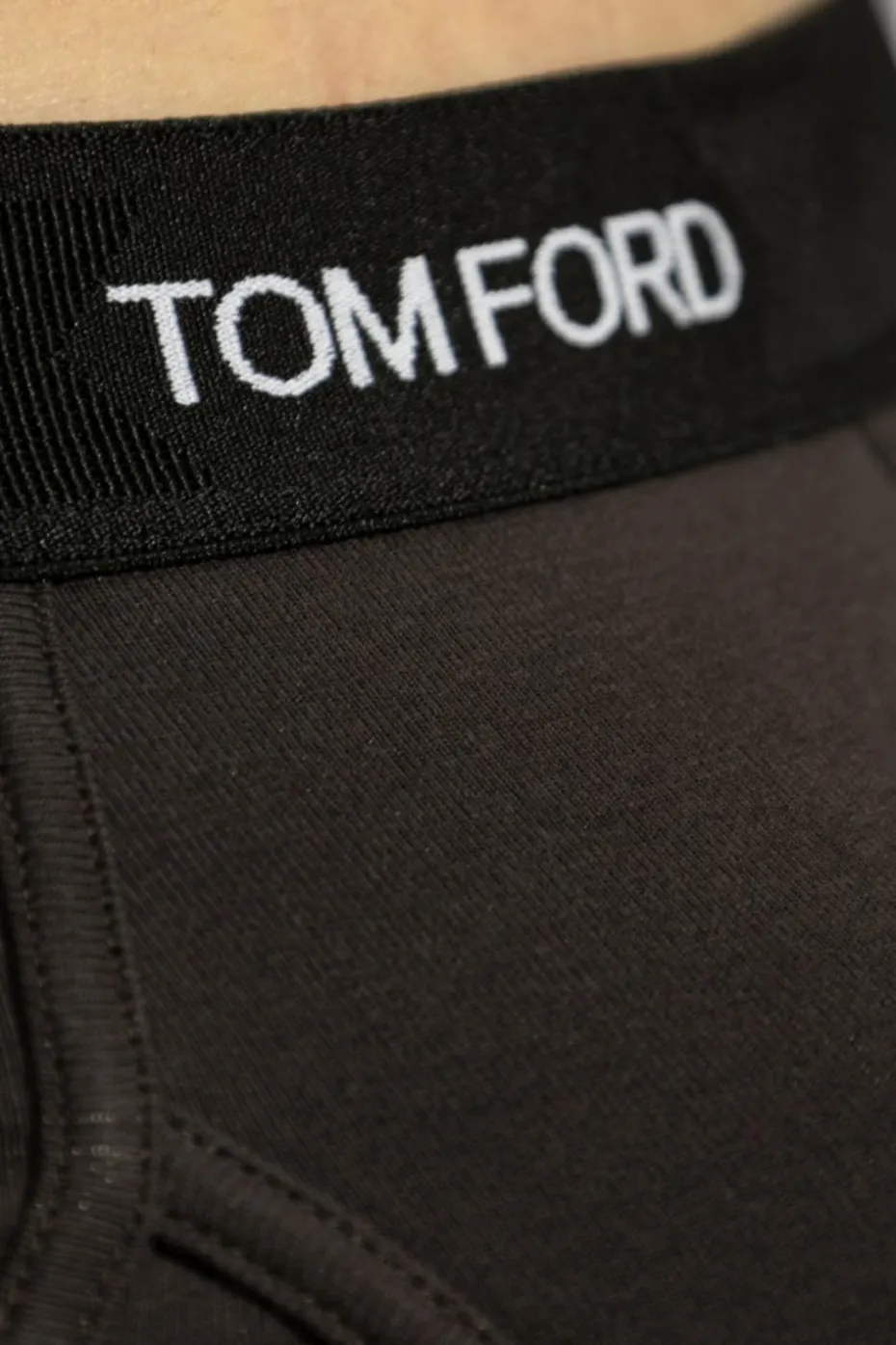 Tom Ford BRĄZOWY Bawełniane slipy