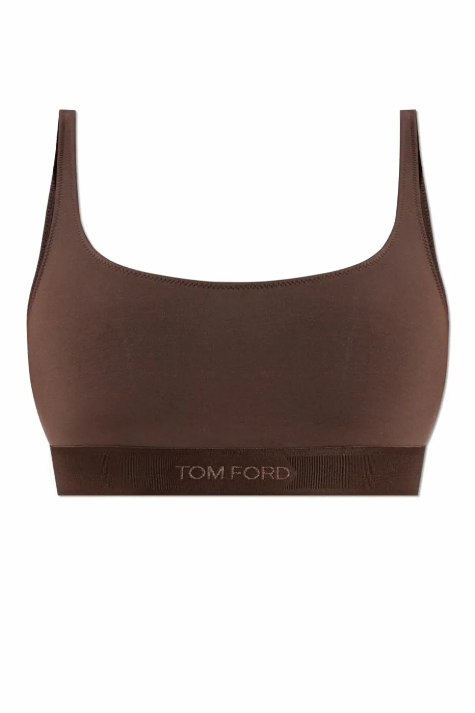 Tom Ford BRĄZOWY Biustonosz z logo
