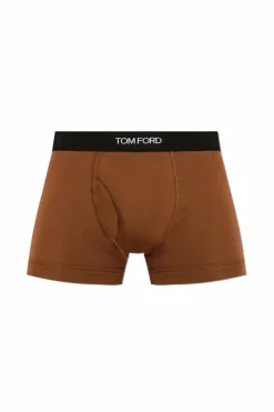 Tom Ford BRĄZOWY Bokserki z logo